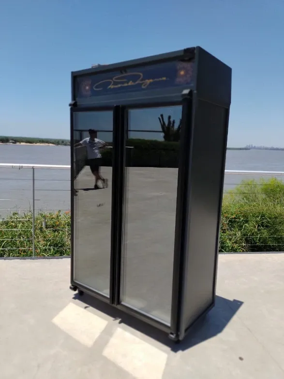 Exhibidora vertical de 2 puertas
